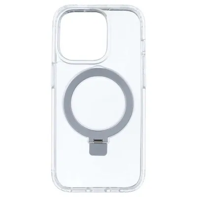 Transparente MagSafe Hülle mit Ring stoßfest Silikon für iPhone 15 Pro