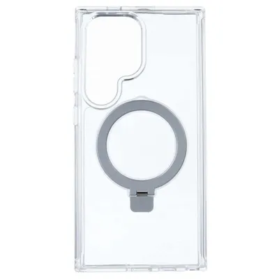 Transparente MagSafe Ring Silikon Schutzhülle stoßfest für Samsung Galaxy S24 Ultra