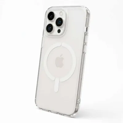 Transparente Schutzhülle mit Logo, MagSafe-kompatibel für iPhone 16 Pro Max