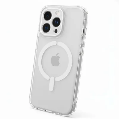 Verstärkte Antiyellow Schutzhülle MagSafe kompatibel transparent für iPhone 15 Pro Max