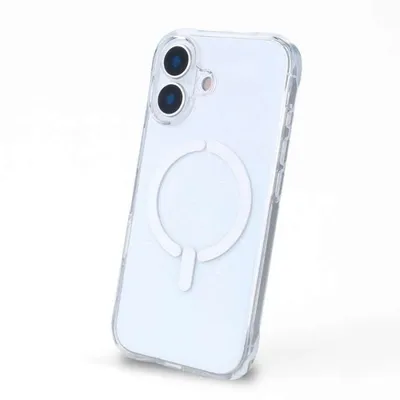 Verstärkte Antiyellow Hülle MagSafe-kompatibel transparent für iPhone 16
