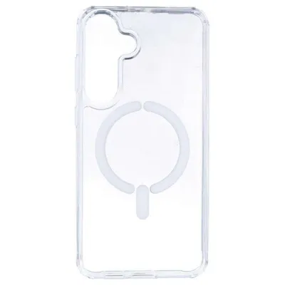 Funda Smartphone transparente mit Logo, MagSafe-kompatibel für Samsung Galaxy S25 Plus