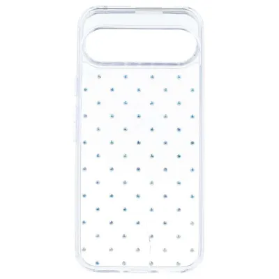 Glänzende stoßfeste Silikonhülle transparent für Google Pixel 9 Pro XL