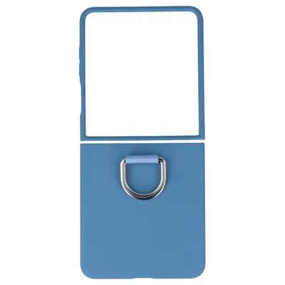 Funda für Smartphone Ultra Suave Ring Silikon Dunkelblau für Samsung Galaxy Z Flip 7