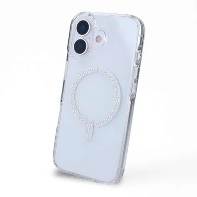 Smartphone-Hülle Antiyellow MagSafe-kompatibel Glitzer Silikon für iPhone 17