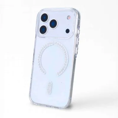 Smartphone-Hülle Antiyellow MagSafe-kompatibel Glitzer Silikon für iPhone 17 Pro