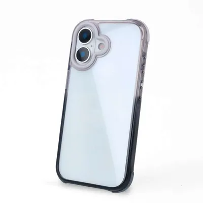 Bumper Hülle Verstärkt Farbverlauf Silikon Stoßfest Transparent für iPhone 17