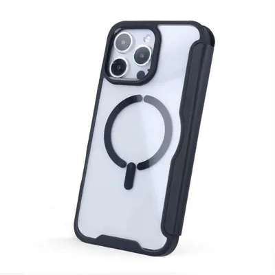 Funda für Smartphone Buch kompatibel mit MagSafe mit Klappe für iPhone 16 Pro Max