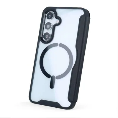 Funda für Smartphone Buch kompatibel mit MagSafe mit Fenster für Samsung Galaxy S24