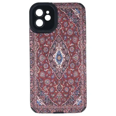 Mandala Huelle Rauten Rot Silikon Stoßfest Design für iPhone 11