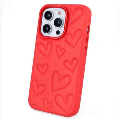Funda Smartphone Puffy Rote Stoßfeste Design-Hülle für iPhone 14 Pro