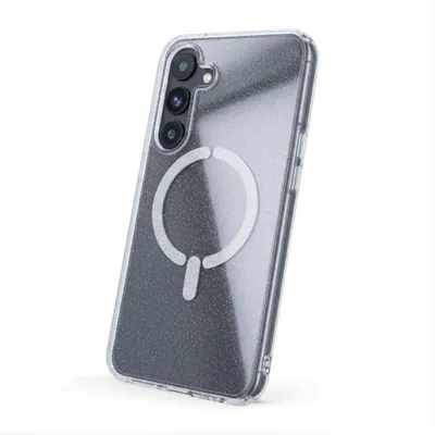 Handyhülle Purpurina MagSafe-kompatibel Glitzer für Samsung Galaxy S25 Fe