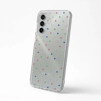 Glänzende Multicolor Transparent Silikon Schutzhülle für Samsung Galaxy A17