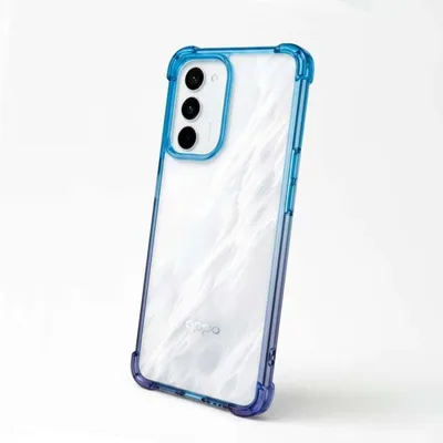 Stoßfeste Bumper-Hülle mit Farbverlauf, flexibles Silikon für Oppo A5 5G