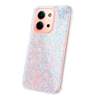 Funda für Smartphone Glitter Premium Transparentes TPU für Xiaomi Redmi 15c