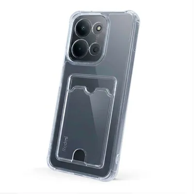 Funda für Smartphone Silikon mit Kartenfach Stoßfest für Xiaomi Redmi 15c