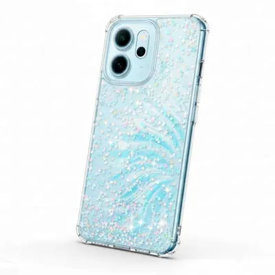 Funda para móvil La Casa de las Carcasas Glitter Premium TPU Silikon Hülle für Oppo Reno 14f