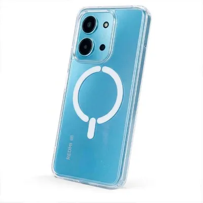 Funda Handyhülle Transparent Logo MagSafe-kompatibel für Xiaomi Redmi 15c