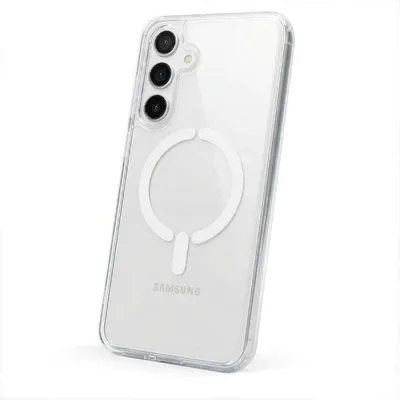 Funda Smartphone transparente mit Logo MagSafe-kompatibel für Samsung Galaxy A25 5G