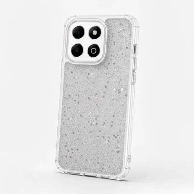 Handyhülle La Casa de las Carcasas Glitter Premium TPU Transparent für Honor X7d