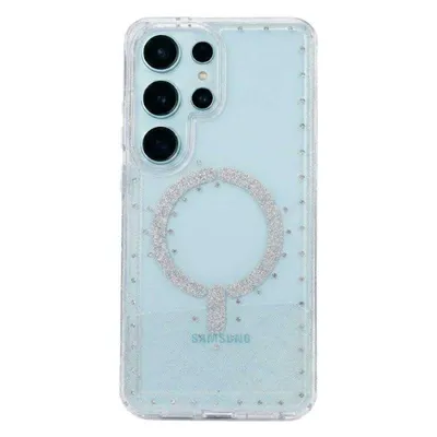 Hülle La Casa de las Carcasas Glitter Kompatibel MagSafe Grau für Samsung Galaxy S26 Ultra