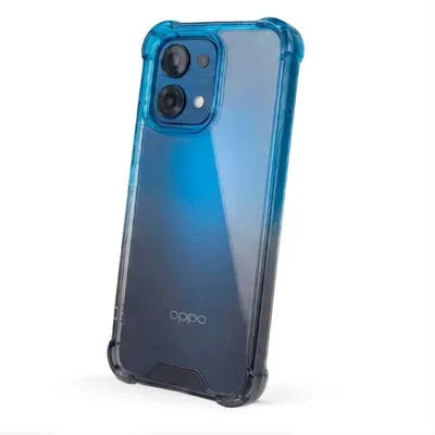 Stoßfeste Bumper-Hülle mit Farbverlauf Flexibles Silikon für Oppo A6 Pro