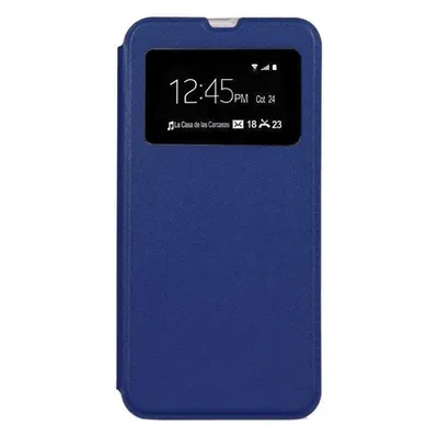 Funda para móvil La Casa de las Carcasas Buch Polyurethan Schwarz Magnetisch für Samsung Galaxy A40