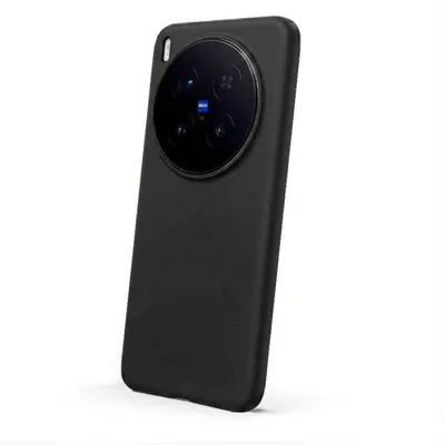 Ultraweiche Hülle La Casa de las Carcasas Schwarz für Vivo X300 Pro