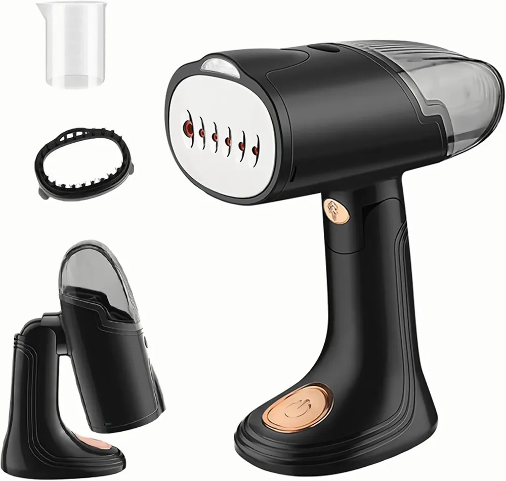 LA CUTE Reise-Dampfbügeleisen Vertikales Dampfbügeleisen 1500W mit Bürste & 130ml Tank Faltbar, 1500 W, Faltbar, 1500 W, 6-Düsen-Dampf, abnehmbarer Tank