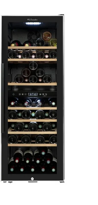 La Sommelière Weintemperierschrank ECS81.2Z, für 75 Standardflaschen á 0,75l,2 Zonen, SMART, freistehend