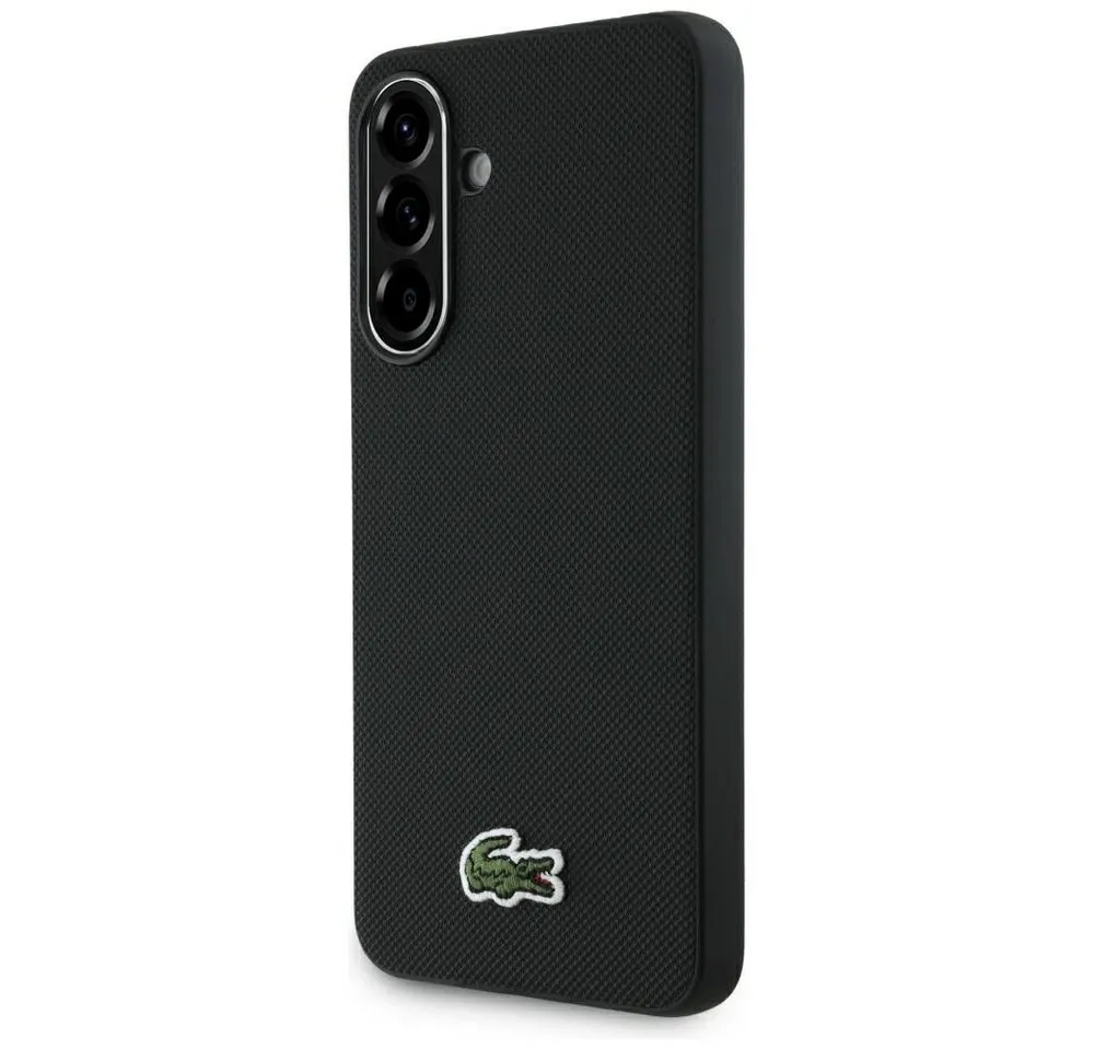 Lacoste Handyhülle Galaxy A56 Petit Pique schwarz Muster Logo Krokodil 6
