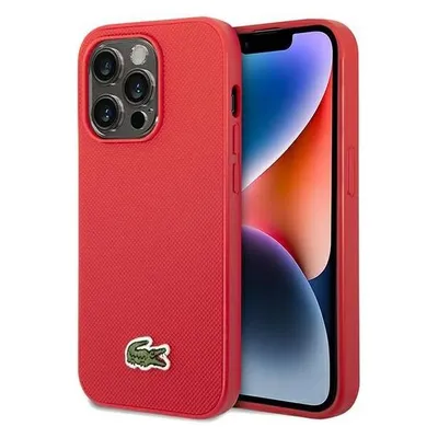 Lacoste LCHMP14LPVCR iPhone 14 Pro 6.1" czerwony/red hardcase Iconic Petit Pique MagSafe