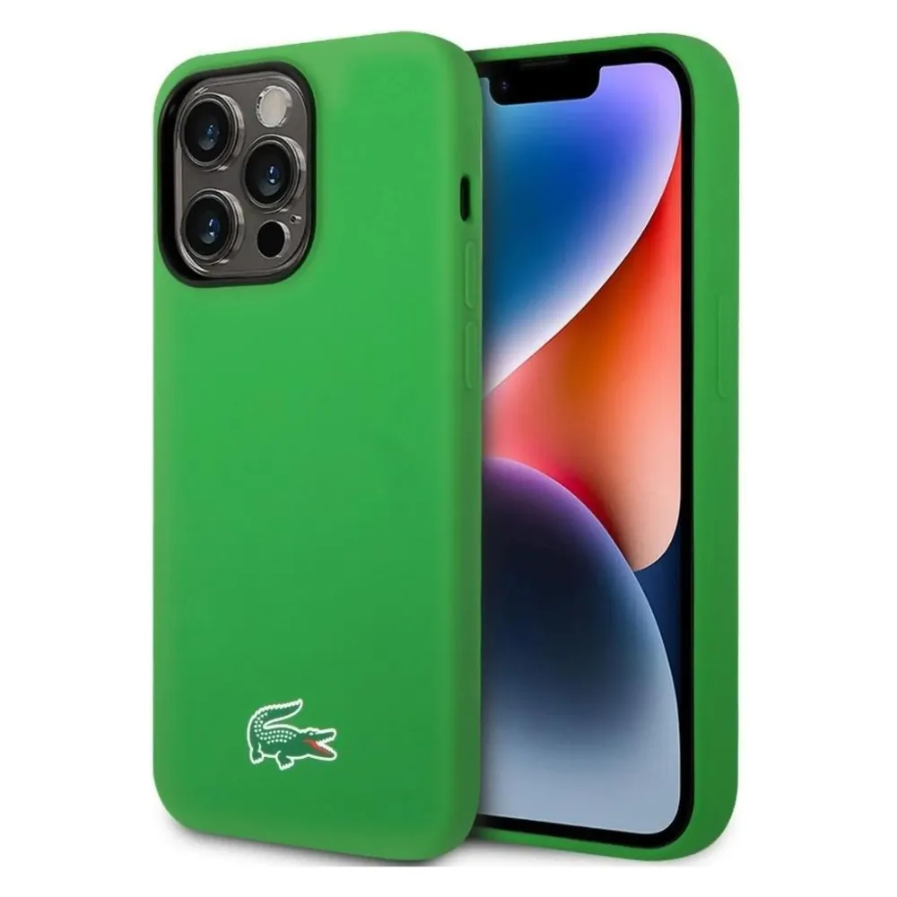 Lacoste LCHMP15LSLON iPhone 15 Pro 6.1" zielony/green hardcase Silicone MagSafe