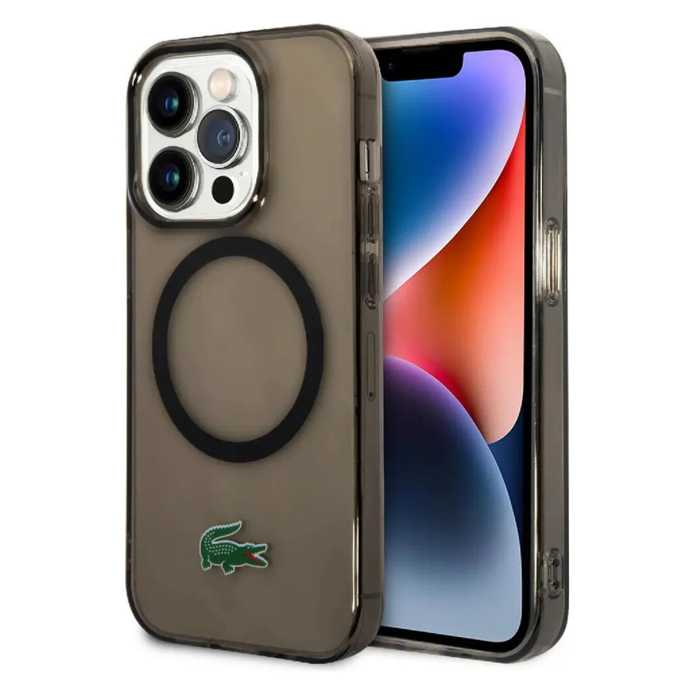Lacoste LCHMP15LULOK iPhone 15 Pro 6.1" czarny/black hardcase Transparent MagSafe