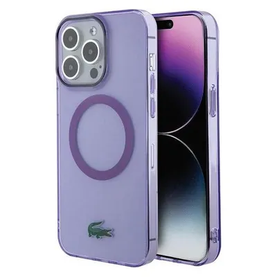 Lacoste LCHMP15LULOU iPhone 15 Pro 6.1" purpurowy/purple hardcase Transparent MagSafe