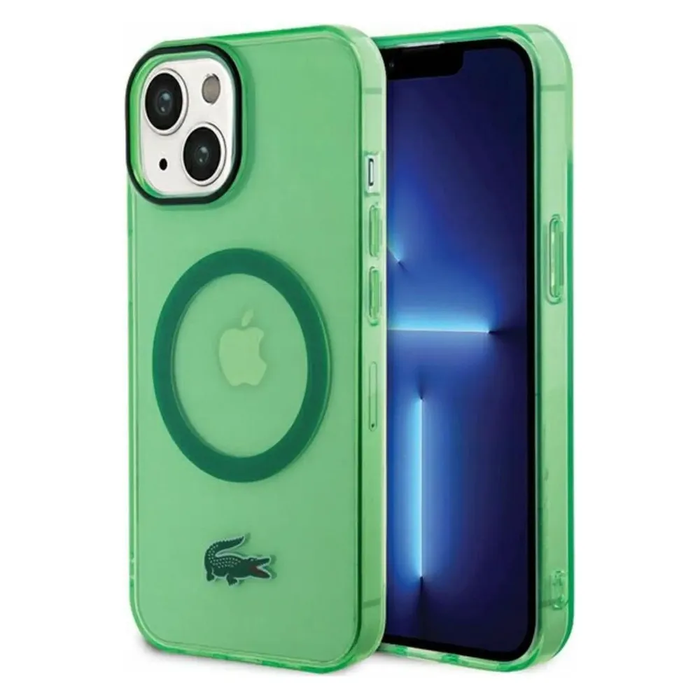 Lacoste LCHMP15MULON iPhone 15 Plus 6.7" zielony/green hardcase Transparent MagSafe