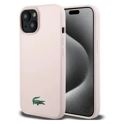 Lacoste LCHMP15SSLOI iPhone 15 / 14 / 13 6.1" różowy/pink hardcase Silicone MagSafe