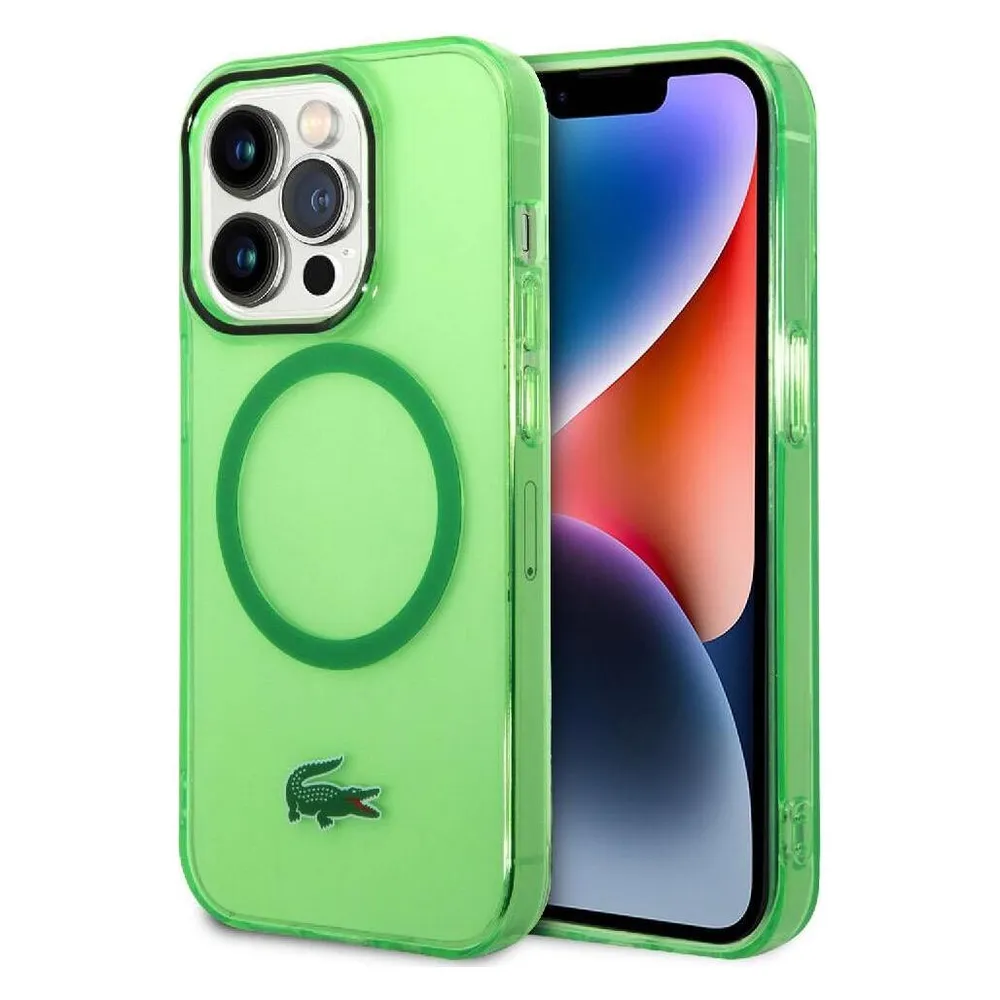 Lacoste LCHMP15XULON iPhone 15 Pro Max 6.7" zielony/green hardcase Transparent MagSafe