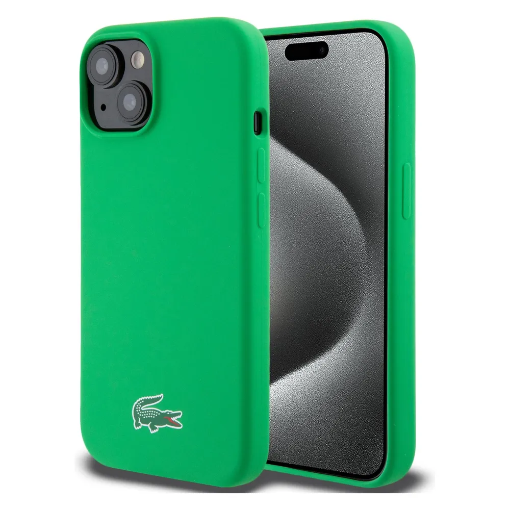 Lacoste LCHMP15SSLON iPhone 15 6.1" zielony/green hardcase Silicone MagSafe