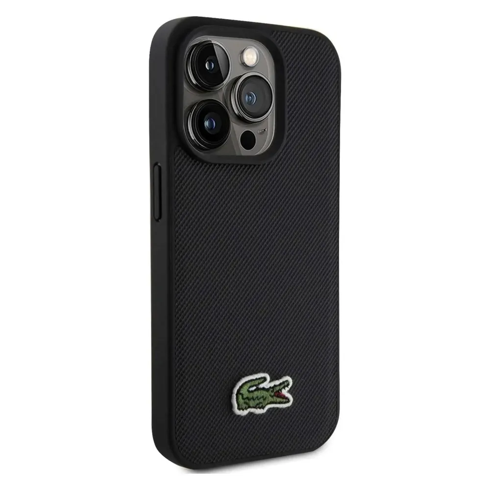 Lacoste LCHMP15XPVCK iPhone 15 Pro Max 6.7" czarny/black hardcase Iconic Petit Pique MagSafe