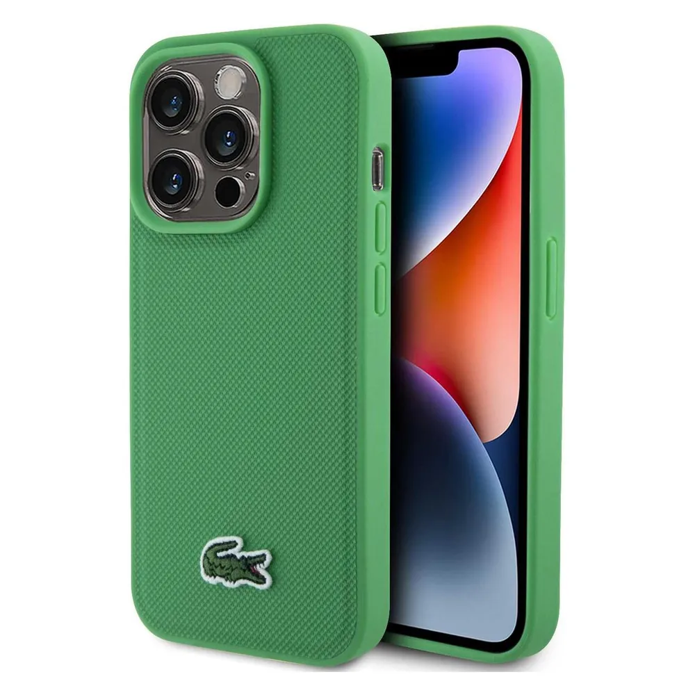 Lacoste LCHMP15XPVCN iPhone 15 Pro Max 6.7" zielony/green hardcase Iconic Petit Pique MagSafe