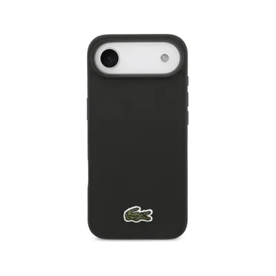 Funda für Handy Lacoste Petit Piqué PVC Schwarz MagSafe für iPhone Air