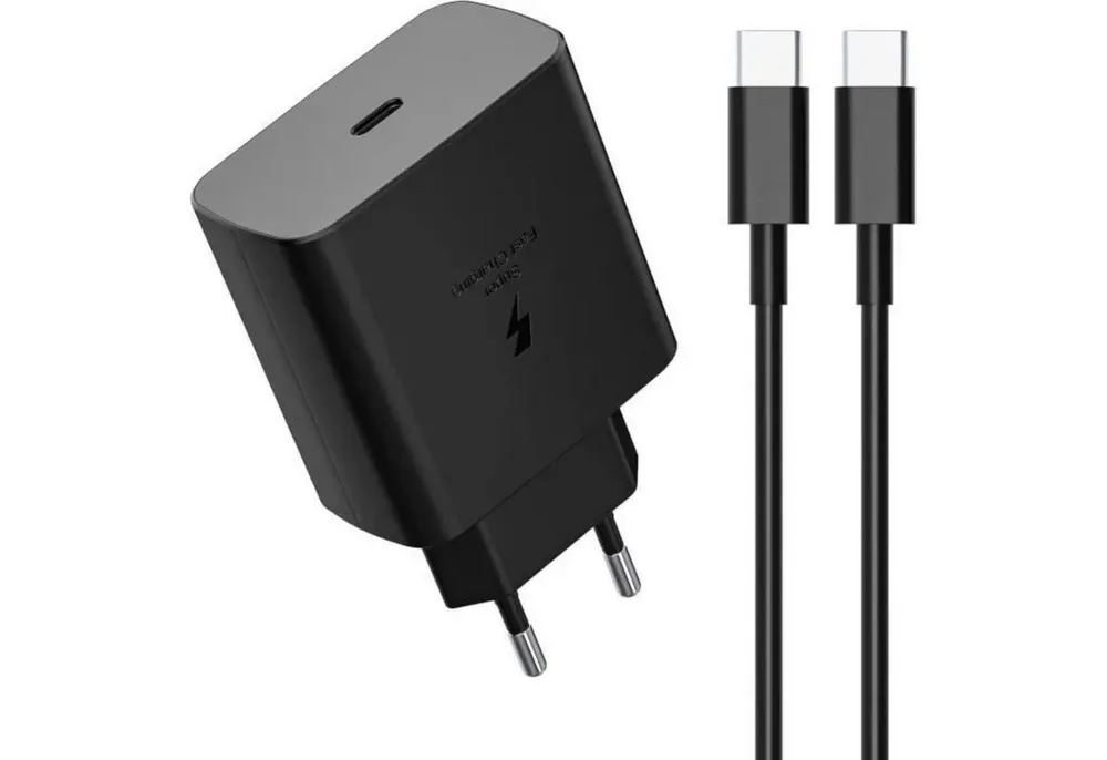 LaCute 25W USB-C Schnellladegerät 2m Kabel PD Netzteil Smartphone-Ladegerät (3000 mA, Schnellladegerät Set 25W USB-C Netzteil mit 2m Kabel, 25W USB-C Netzteil mit 2m Kabel für Schnellladung, 25W Schnellladung mit USB-C Power Delivery)