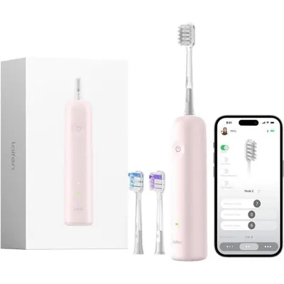 Schallzahnbuerste Laifen Wave Rosa 3 Modi 3 Buerstenkoepfe Timer App