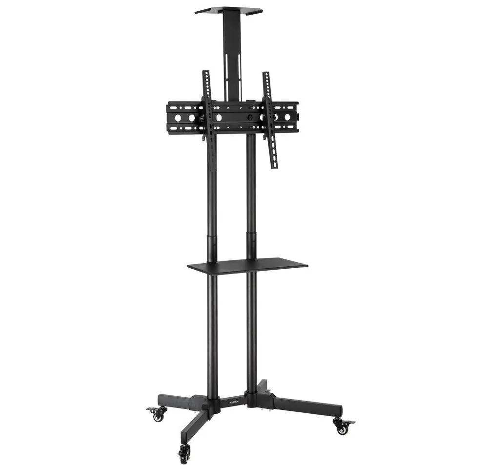 LALAHO TV-Standfuß TV Bodenständer mit Rollen maximal 60 kg, (bis 70 Zoll, 15°-Verstellung nach oben und unten,es kann sich bewegen)