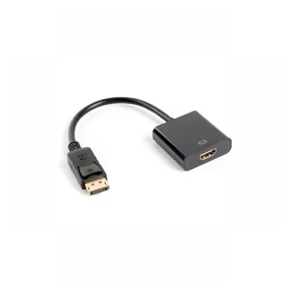 Lanberg DisplayPort 1.2 auf HDMI Adapter Stecker/Buchse 10cm Schwarz