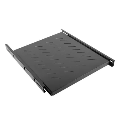 Verstellbares Regalfach Lanberg AK-1007-B Schwarz 19" 1U 60kg