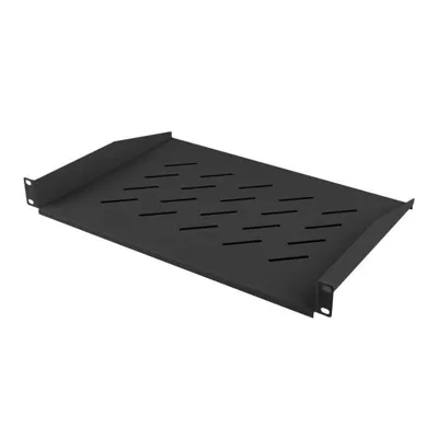 Metall-Schublade Lanberg AK-1008-B 19" Rack kompatibel, 25kg Tragkraft, Schwarz RAL9004