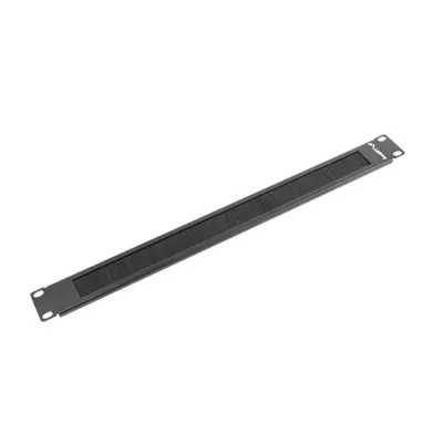 Panel Pasacables Lanberg AK-1101-B Schwarz 1U 19" 482,6mm x 8,5mm