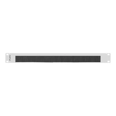 Kabeldurchführungsplatte mit Bürste Lanberg AK-1103-S 19" 1U Metall Schwarz Grau